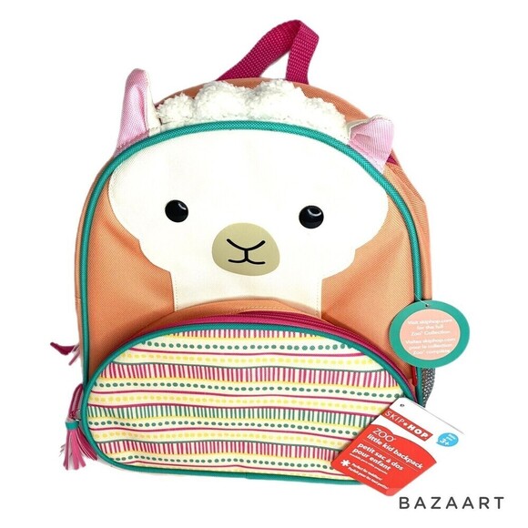 Skip Hop Zoo Little Kid Llama Backpack 3+ - Picture 1 of 6